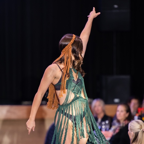 Handmade Macrame Crochet Headband - Picture 12 of 14